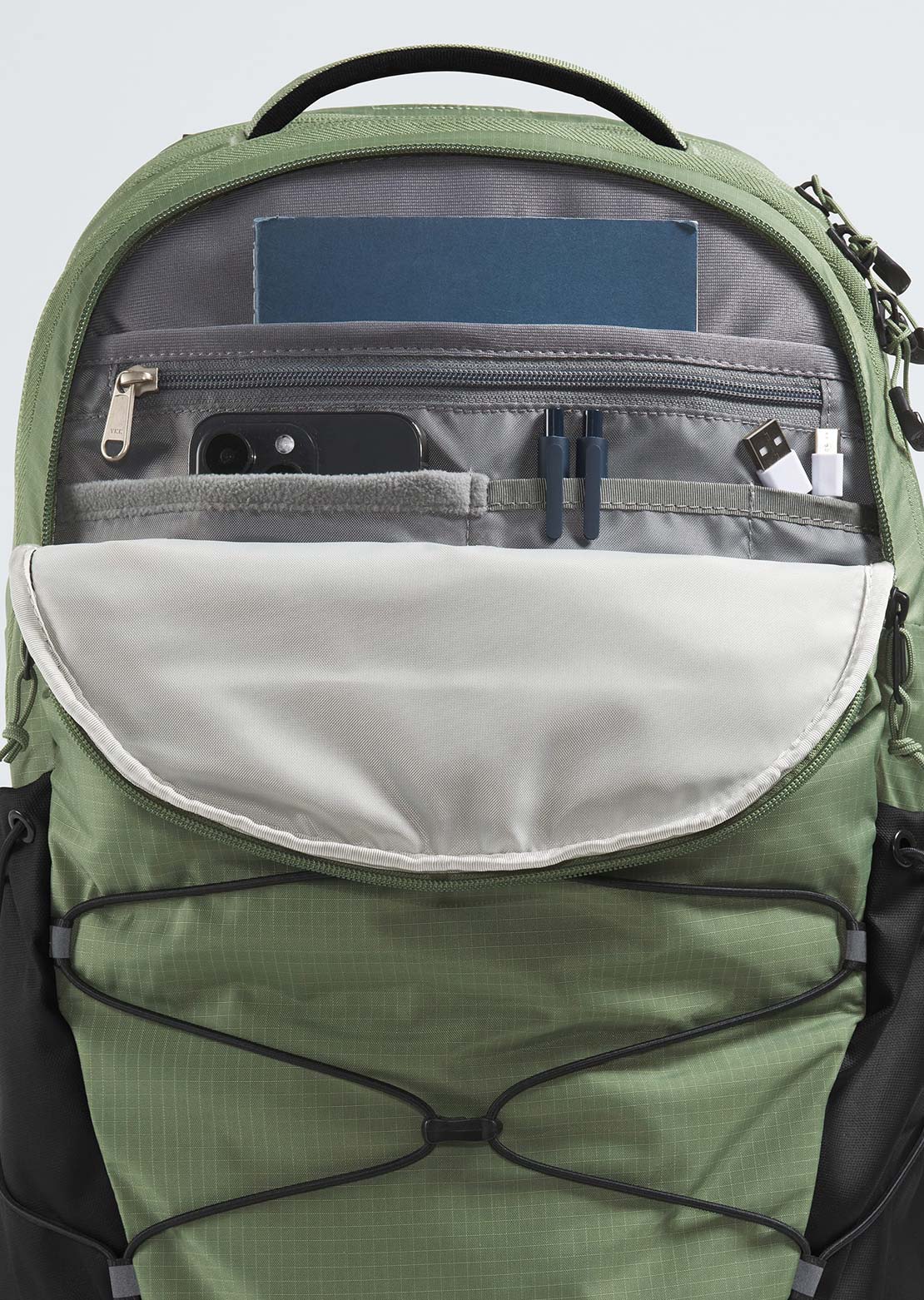 north face backpack sale borealis zing gray surf green The North Face Borealis Backpack