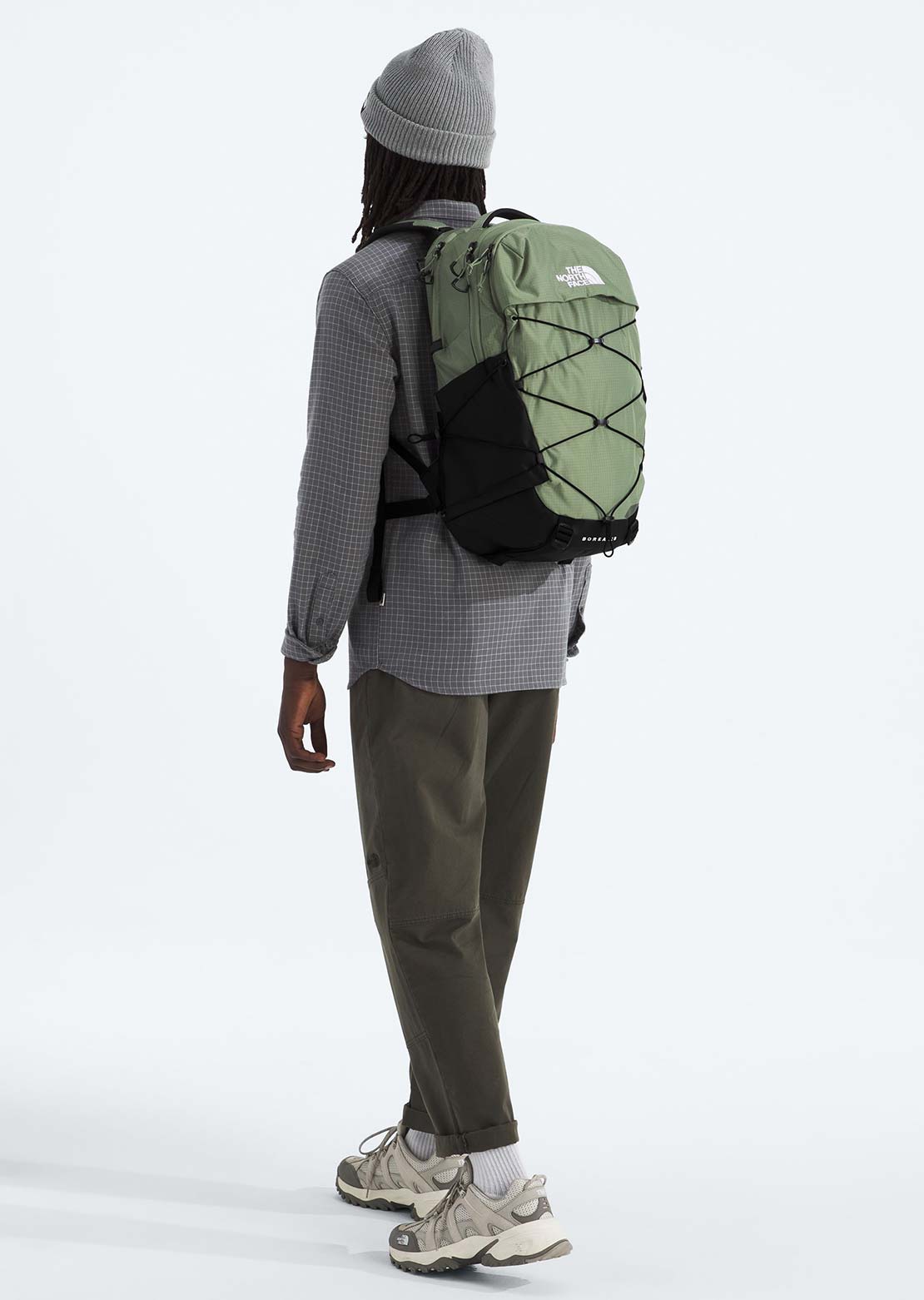 north face borealis backpack on person The North Face Borealis Backpack