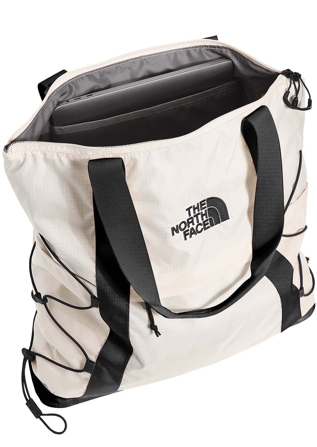 The North Face Borealis Tote Bag Gardenia White/TNF Black-NPF