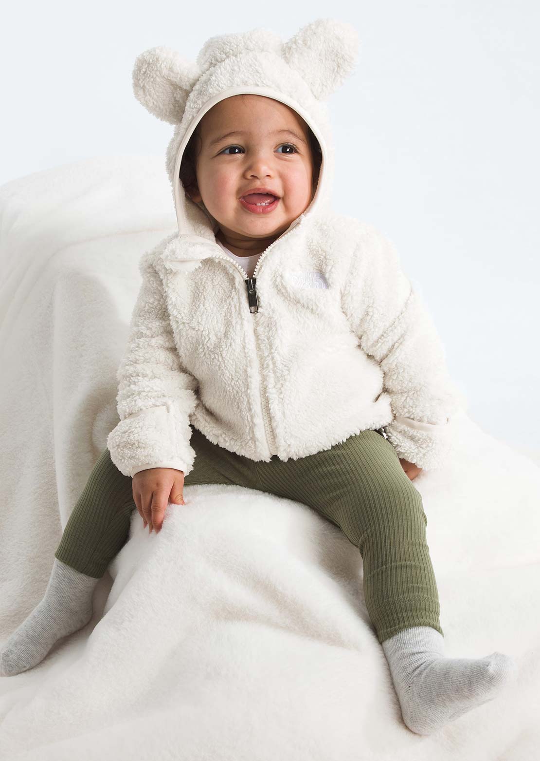 The North Face Infant Campshire Full Zip Hood White Dune