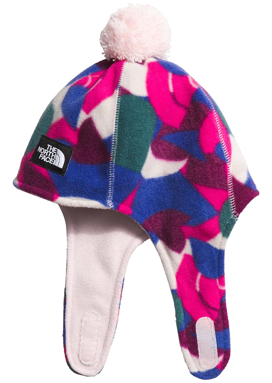 The North Face Infant Glacier Earflap Beanie Mr. Pink Big Abstract Print