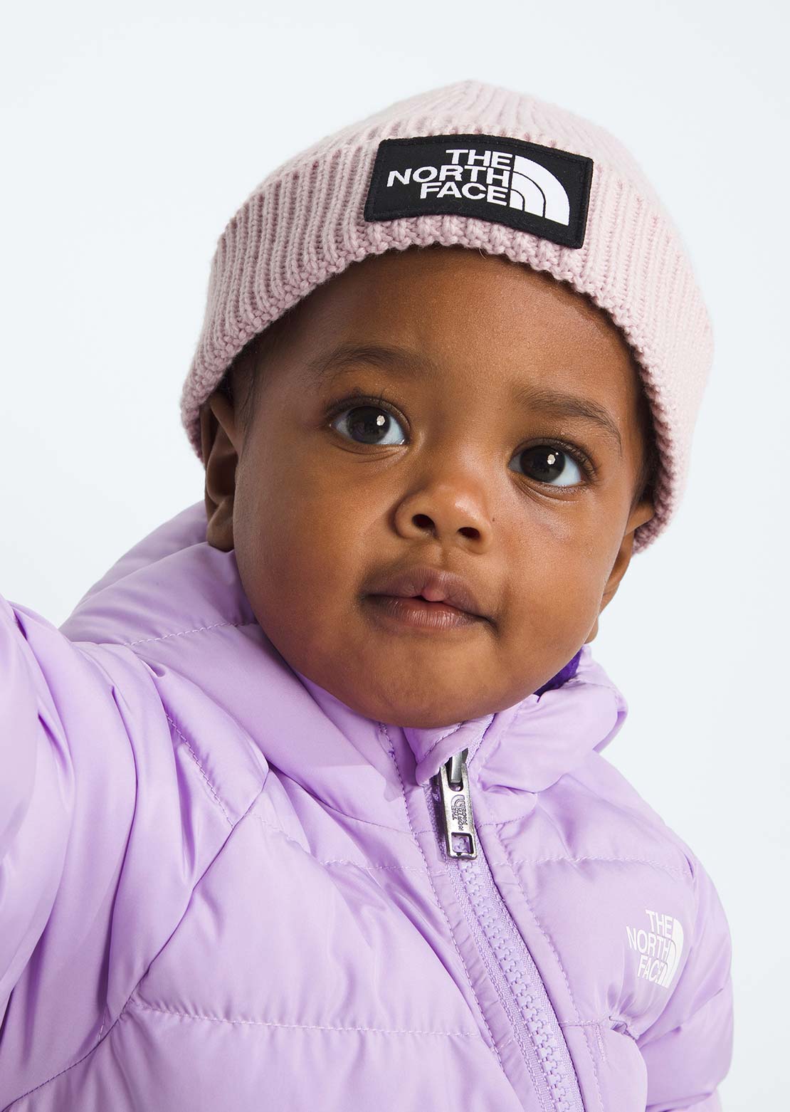 The North Face Infant Logo Box Beanie Pale Blossom