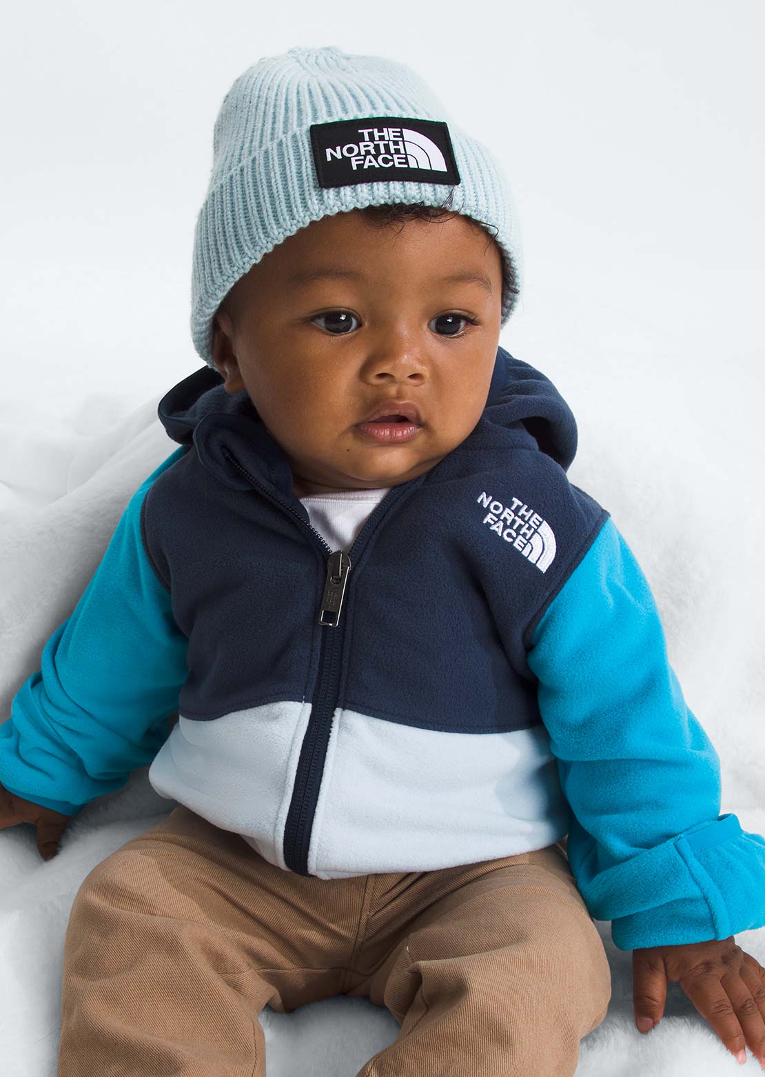 The North Face Infant Logo Box Beanie Polar Haze