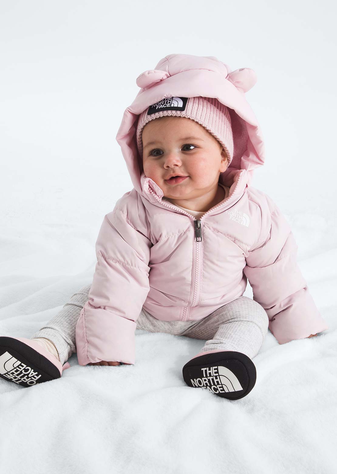 The North Face Infant North Down Fleece-Lined Jacket Pale Blossom