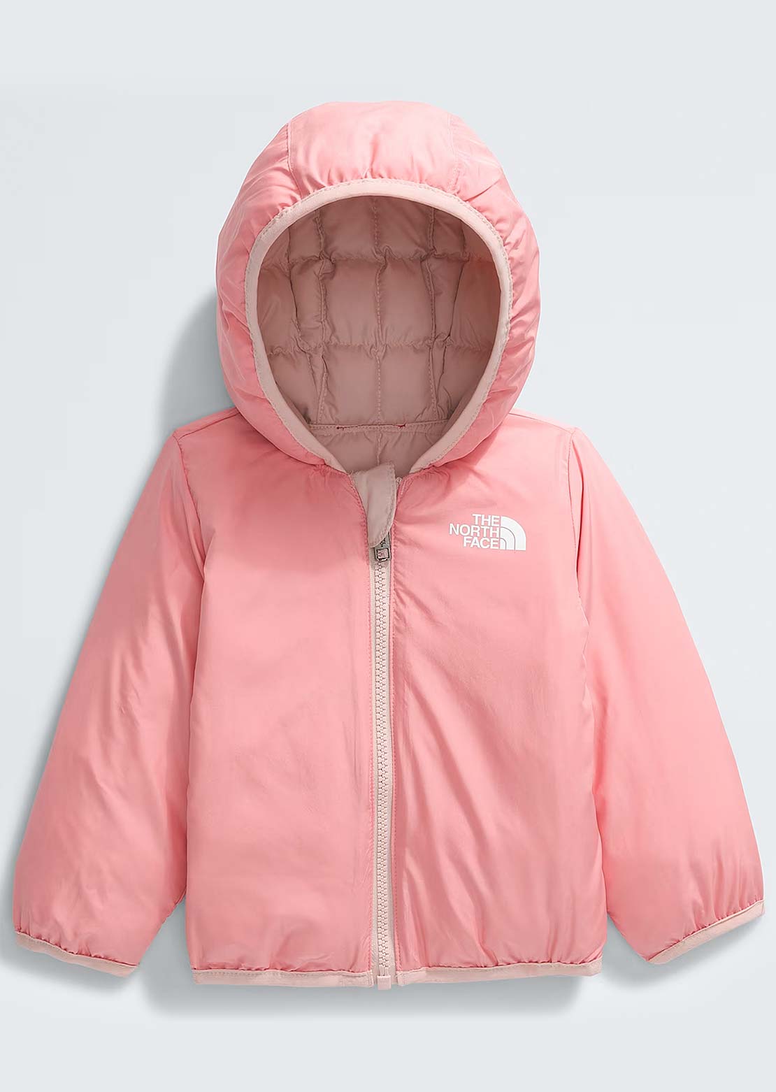 The North Face Infant Reversible ThermoBall Hooded Jacket Pink Moss