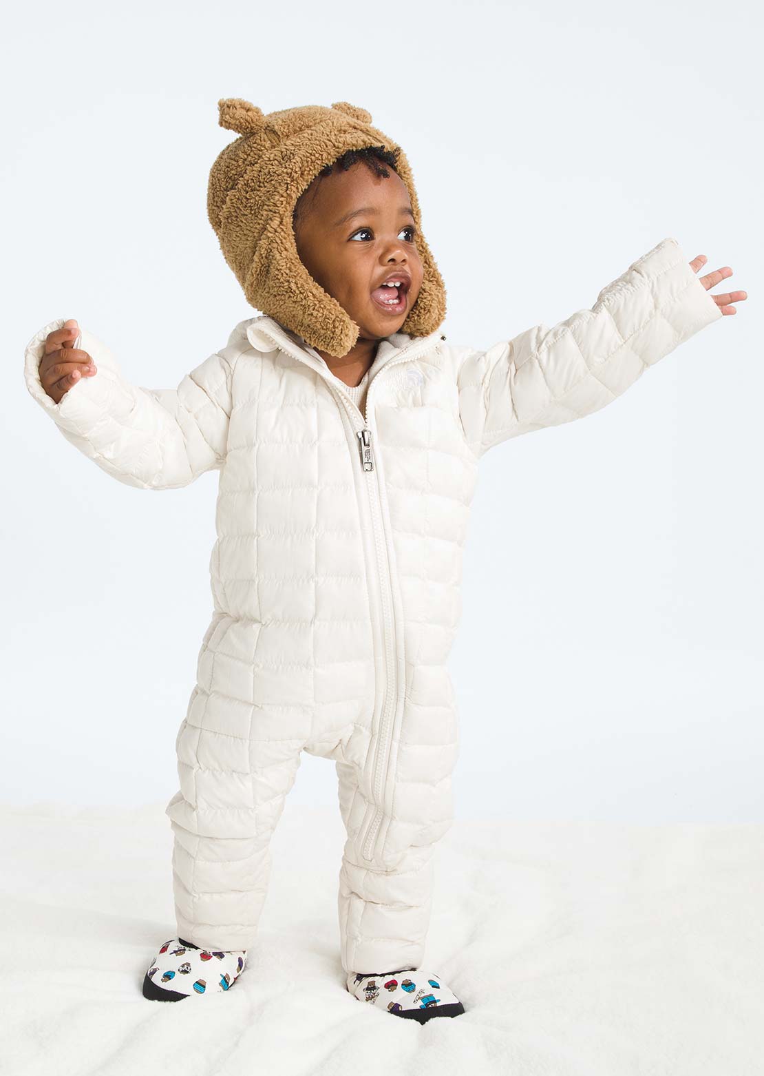 The North Face Infant ThermoBall One-Piece White Dune