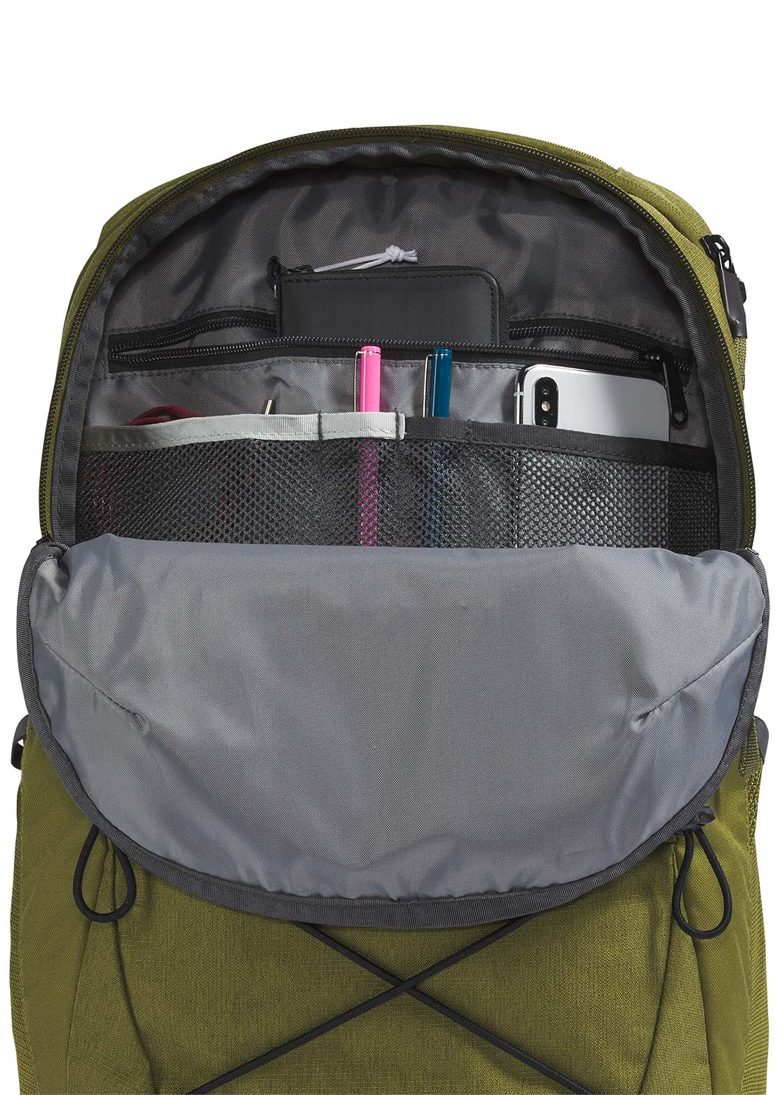 The North Face Jester Backpack Forest Olive Light Heather/TNF Black
