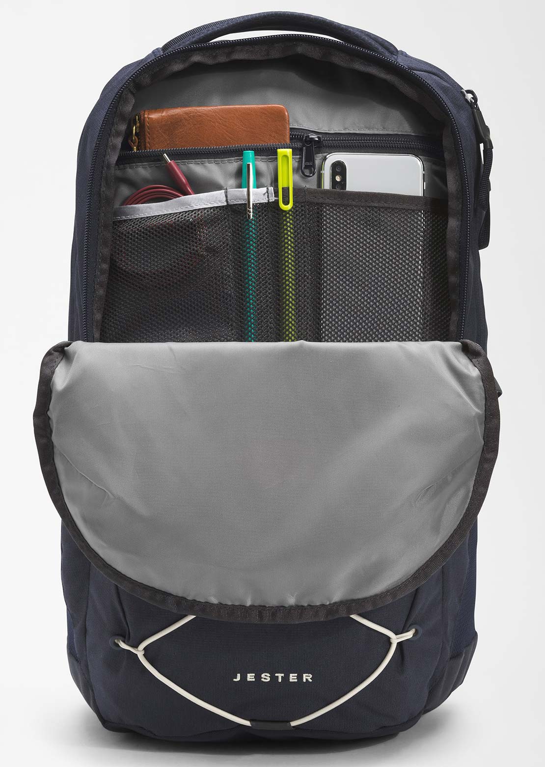 The North Face Jester Backpack Aviator Navy Light Heather/Vintage White-NPF