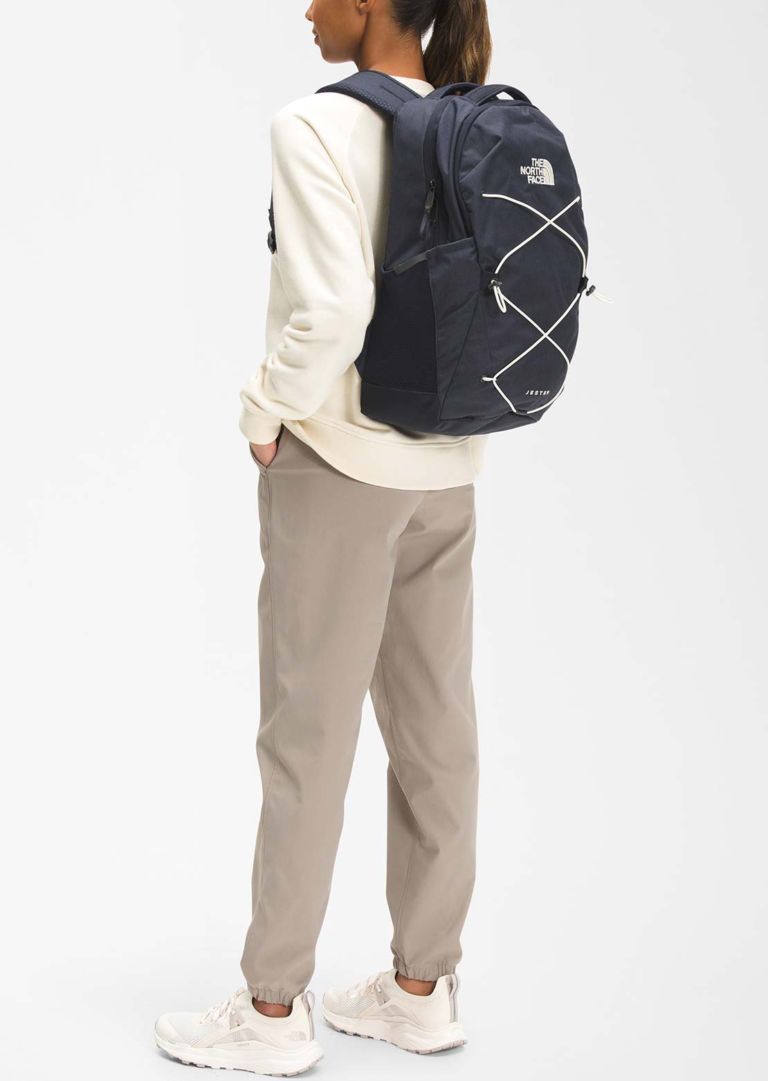 The North Face Jester Backpack Aviator Navy Light Heather/Vintage White-NPF