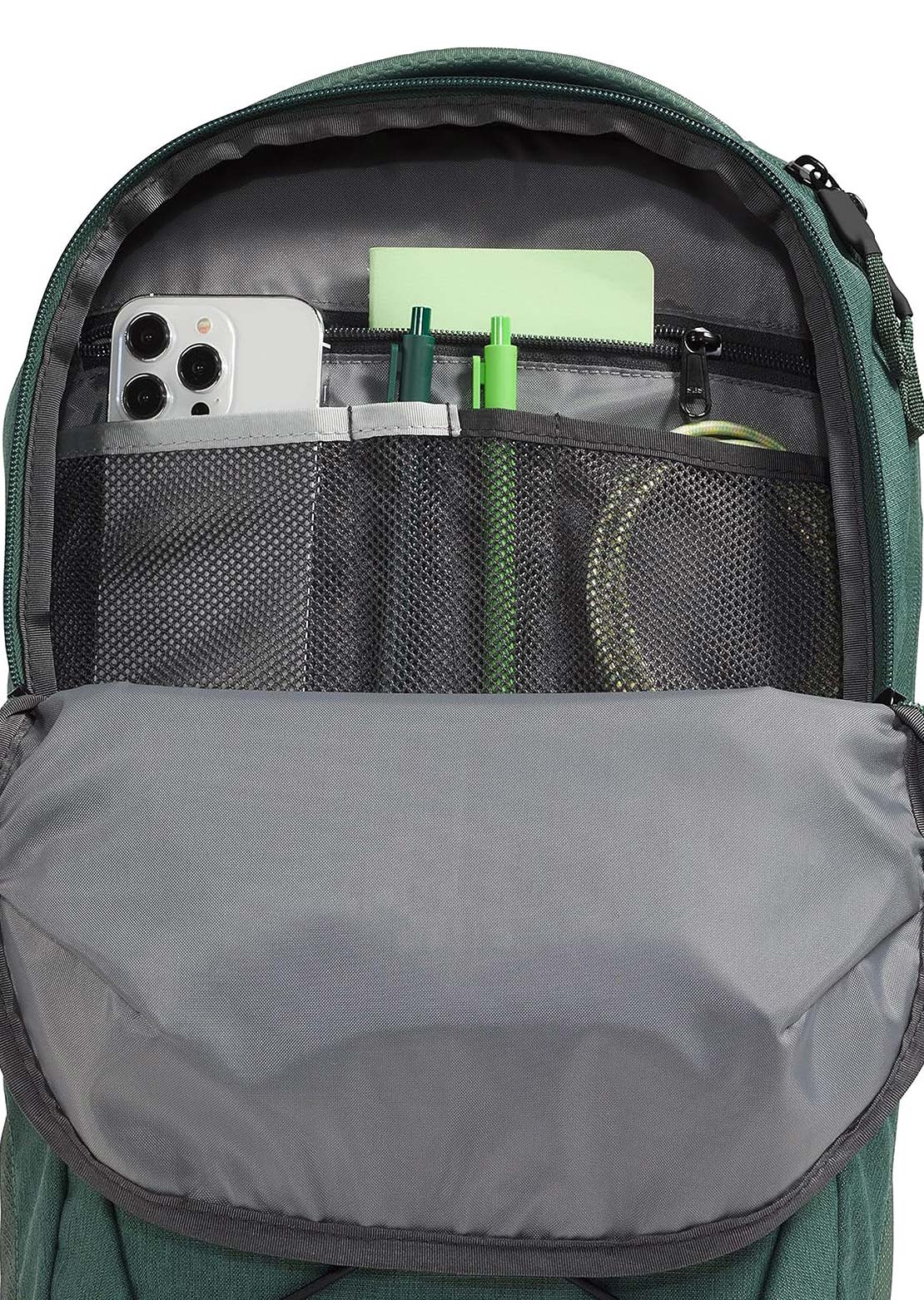 The North Face Jester Backpack Duck Green Dark Heather/TNF Black