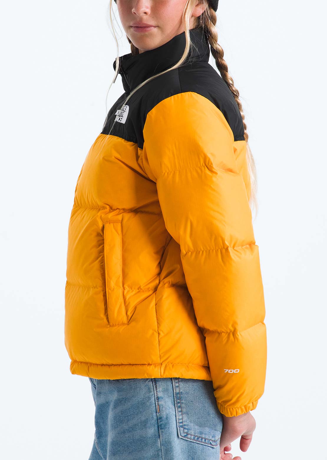 The North Face Junior 1996 Retro Nuptse Jacket Summit Gold-Recycled