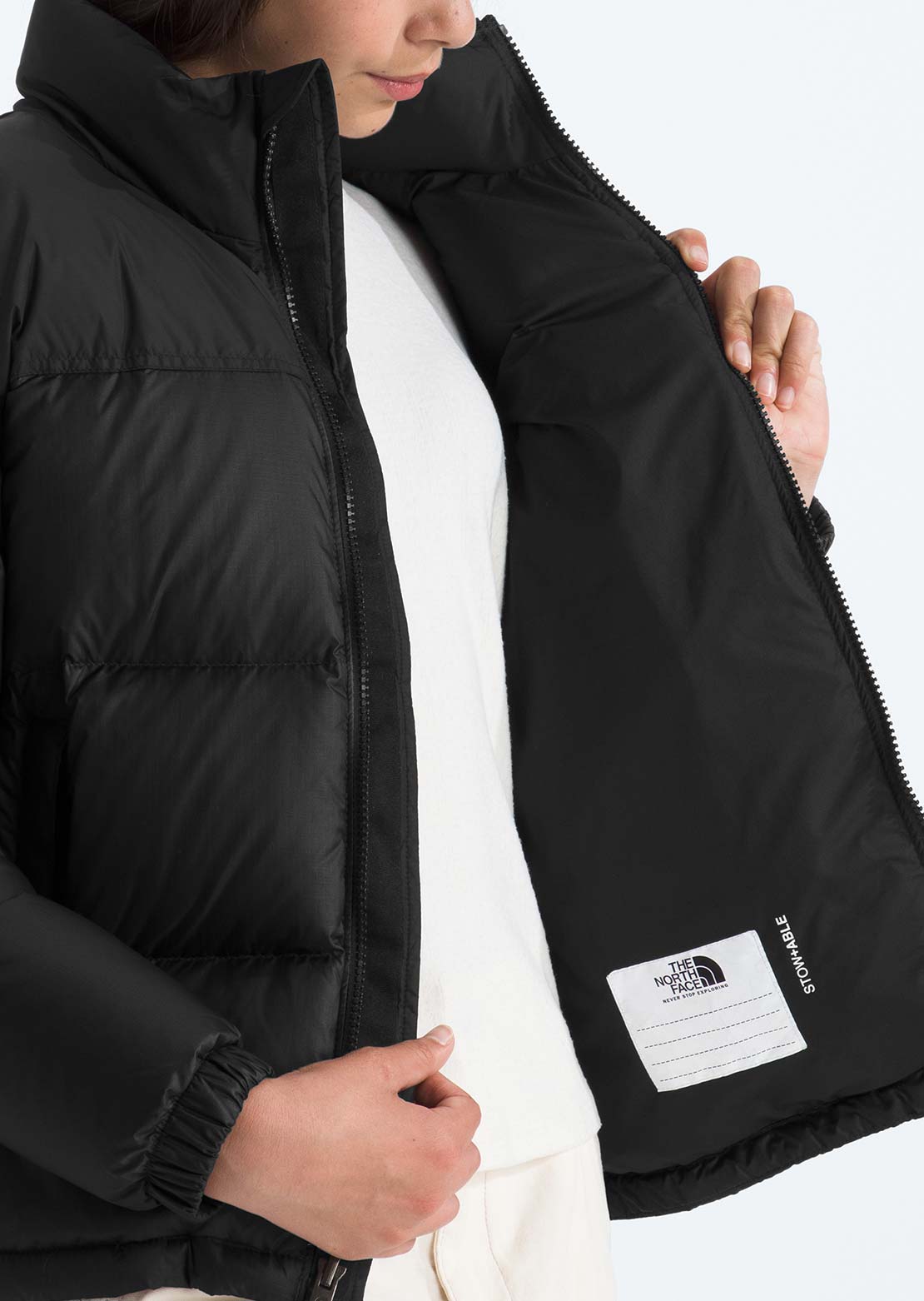 The North Face Junior 1996 Retro Nuptse Jacket TNF Black/TNF Black-Recycled