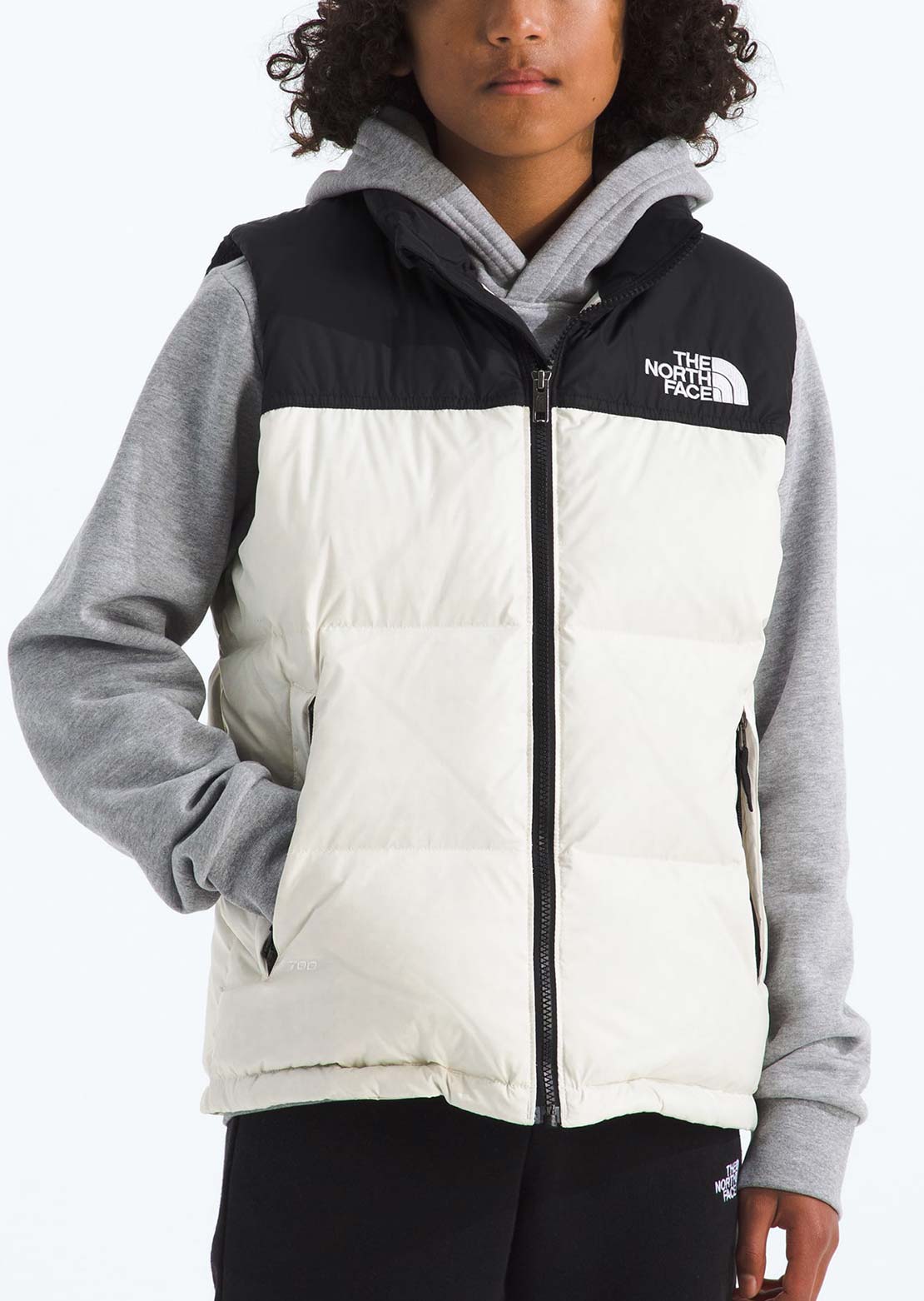 The North Face Junior 1996 Retro Nuptse Vest White Dune