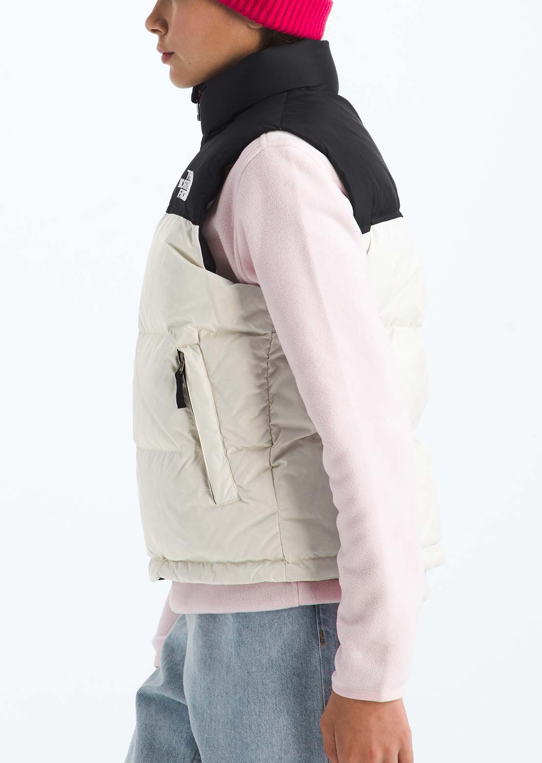 The North Face Junior 1996 Retro Nuptse Vest White Dune