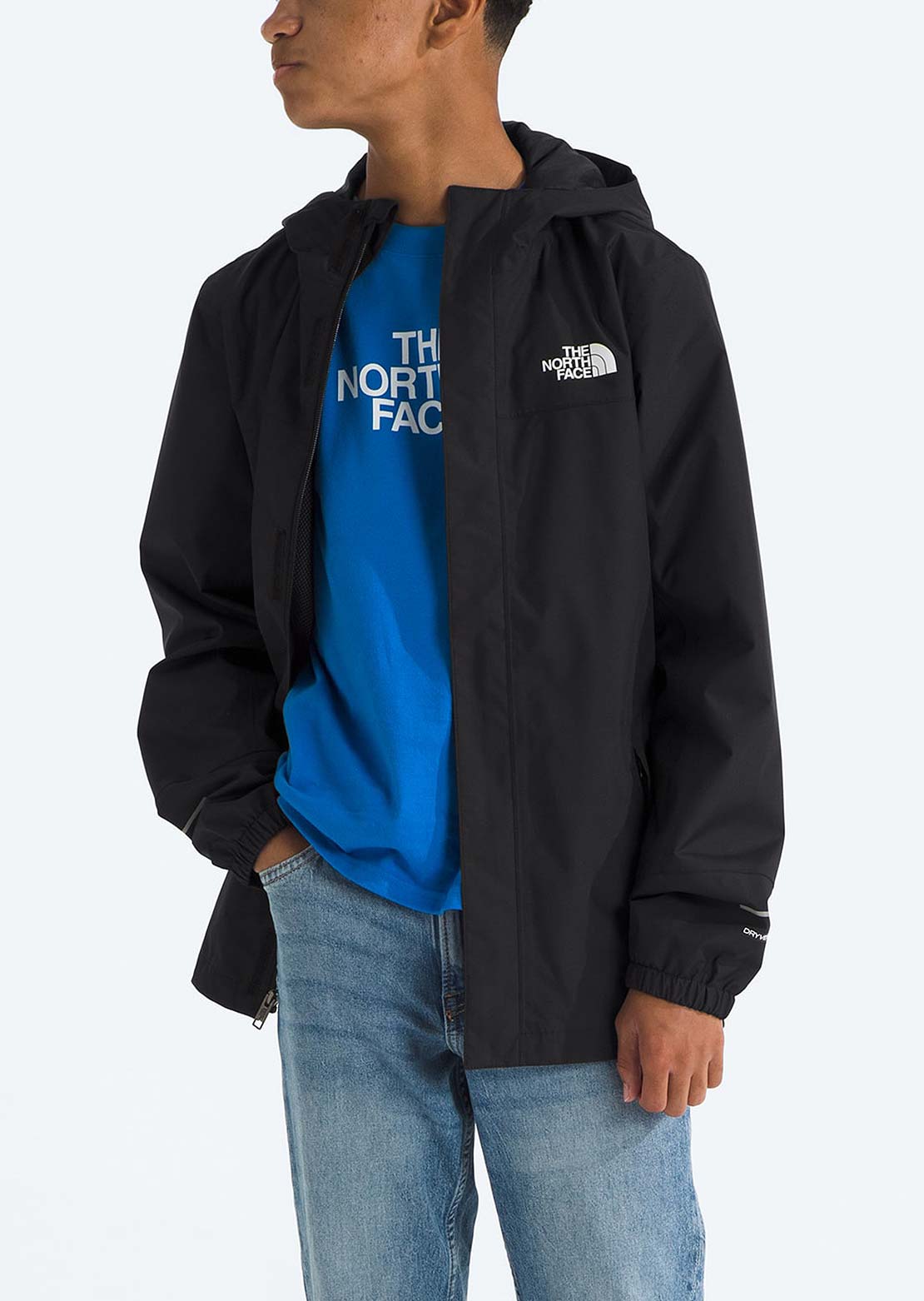 The North Face Junior Antora Rain Jacket TNF Black/TNF Black