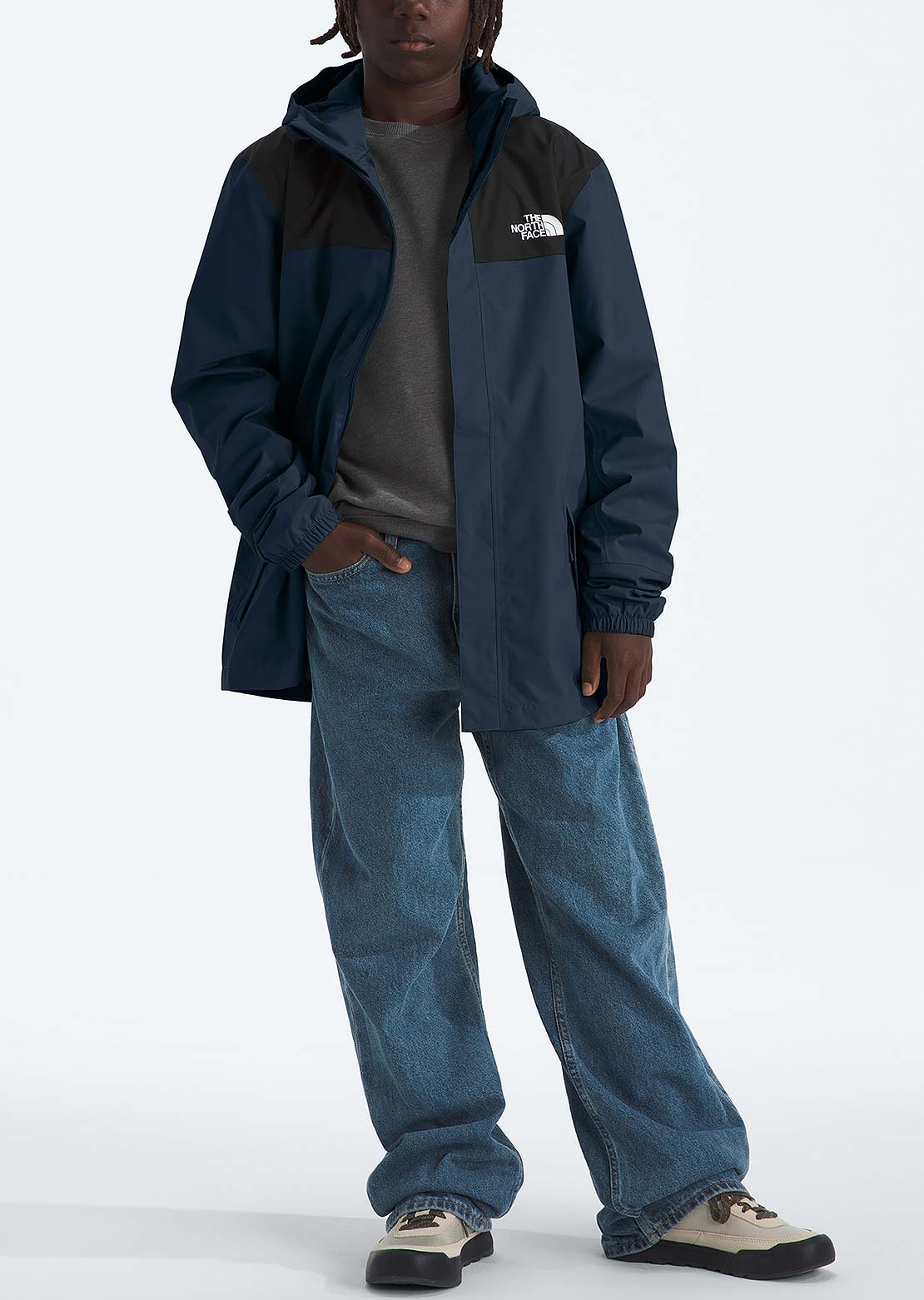 The North Face Junior Antora Rain Jacket Summit Navy