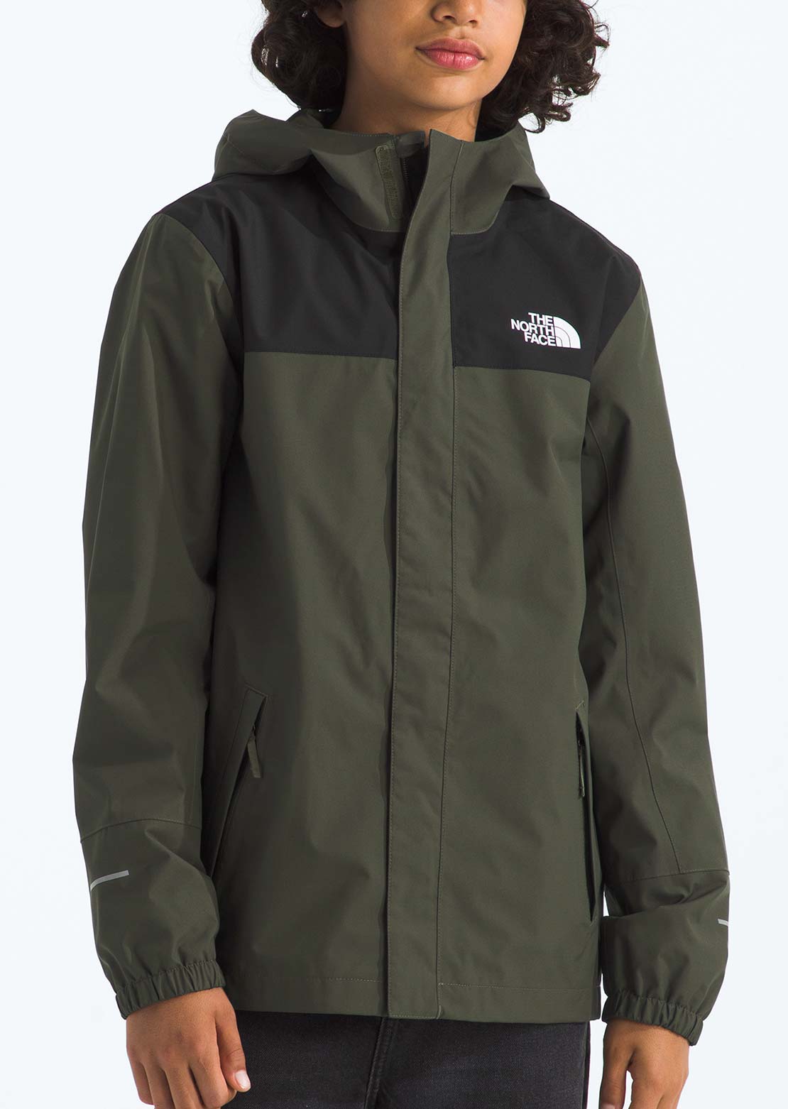 The North Face Junior Antora Rain Jacket New Taupe Green