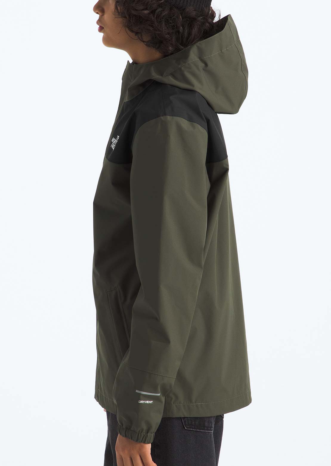 The North Face Junior Antora Rain Jacket New Taupe Green