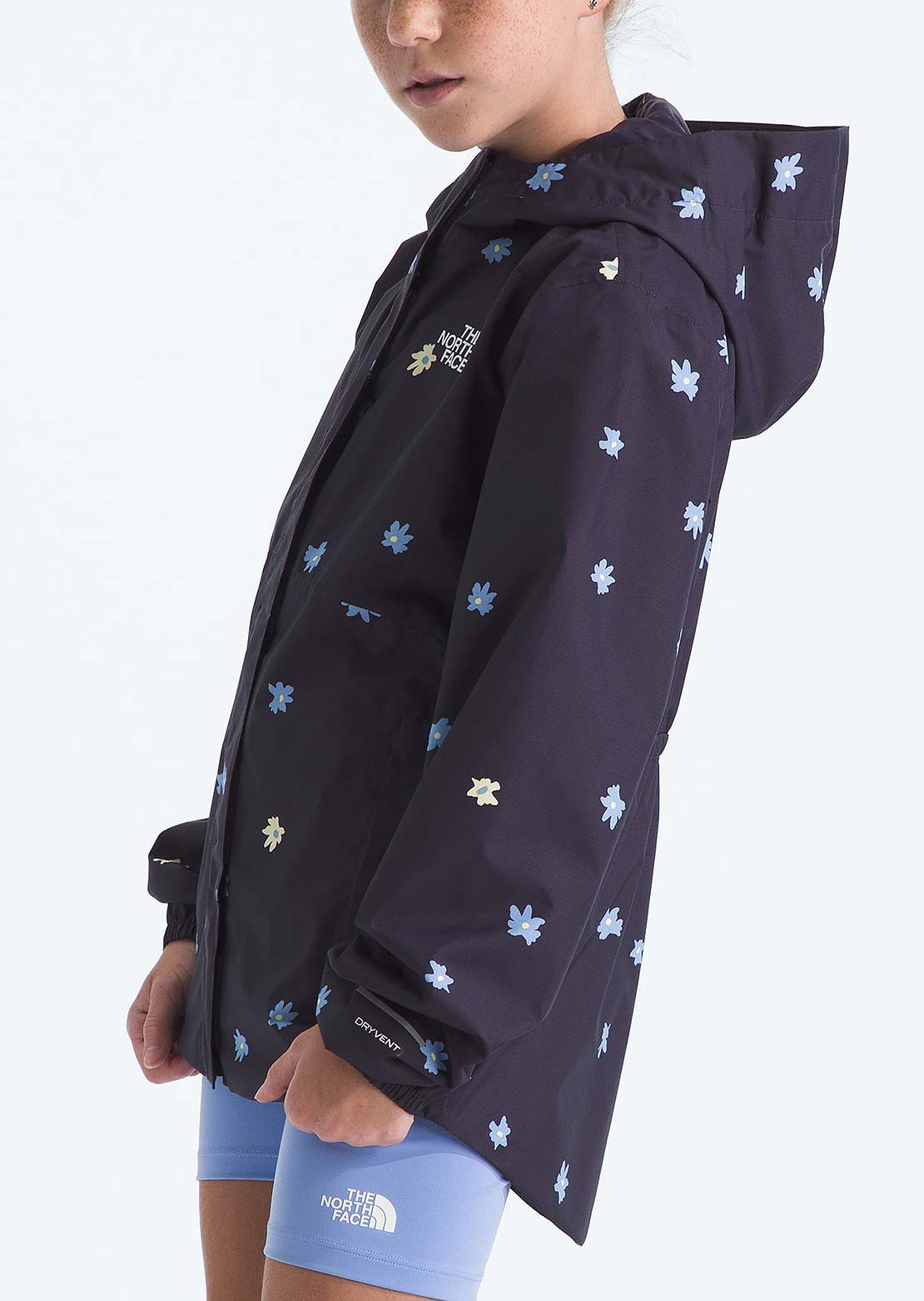 The North Face Junior Antora Rain Print Jacket Endless Dusk Simple Floral Print