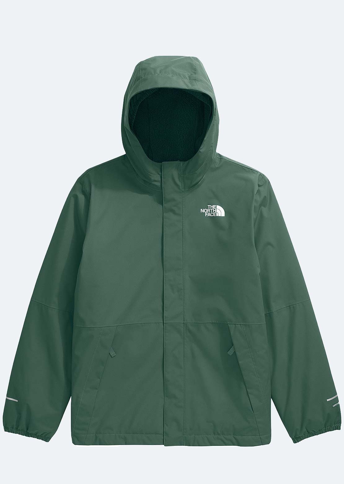 The North Face Junior Warm Antora Rain Jacket Duck Green