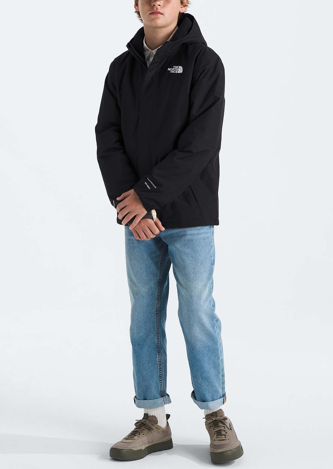 The North Face Junior Warm Antora Rain Jacket TNF Black/TNF Black