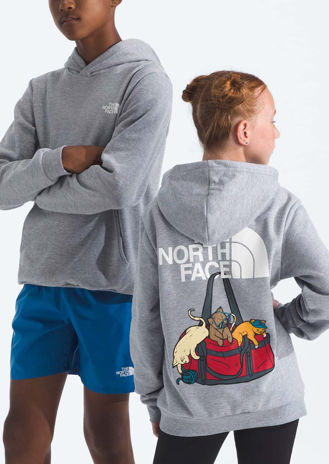 The North Face Junior Ember Fade Regular Hood TNF Pale Grey Heather