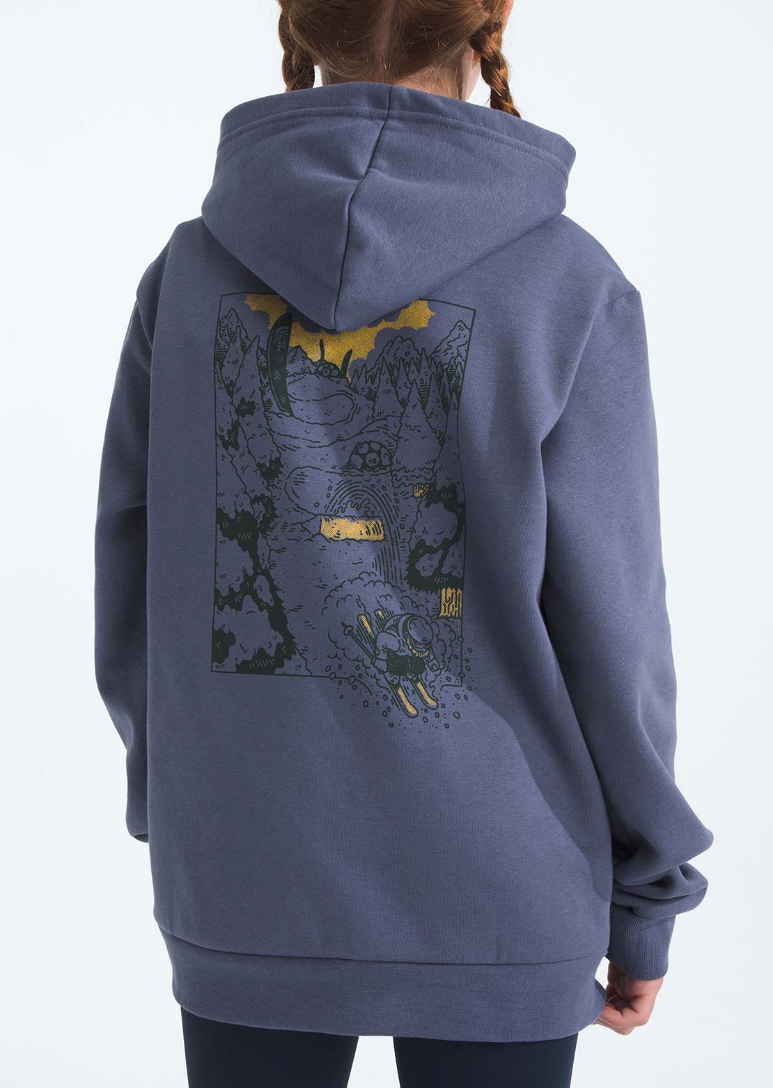 The North Face Junior Evolution Snow Sports Graphic Pullover Hood Twilight Galaxy