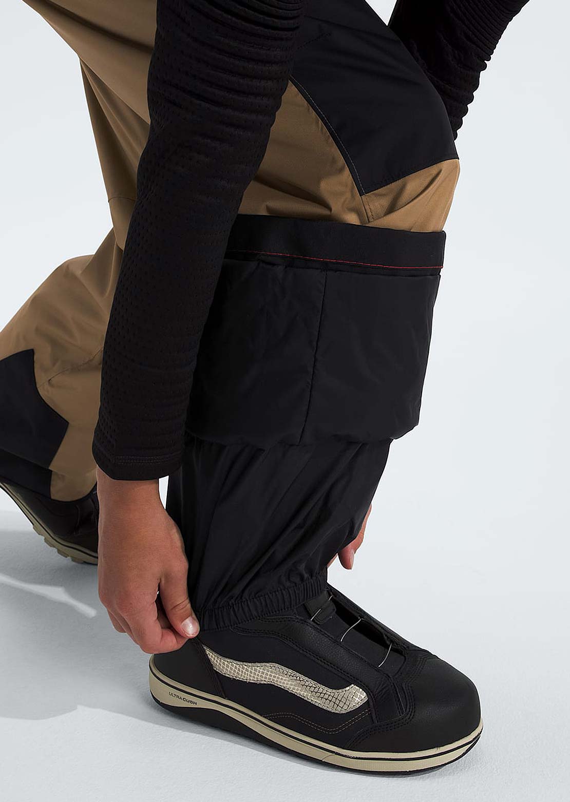 The North Face Junior Freedom Insulated Bib Pant Utility Brown