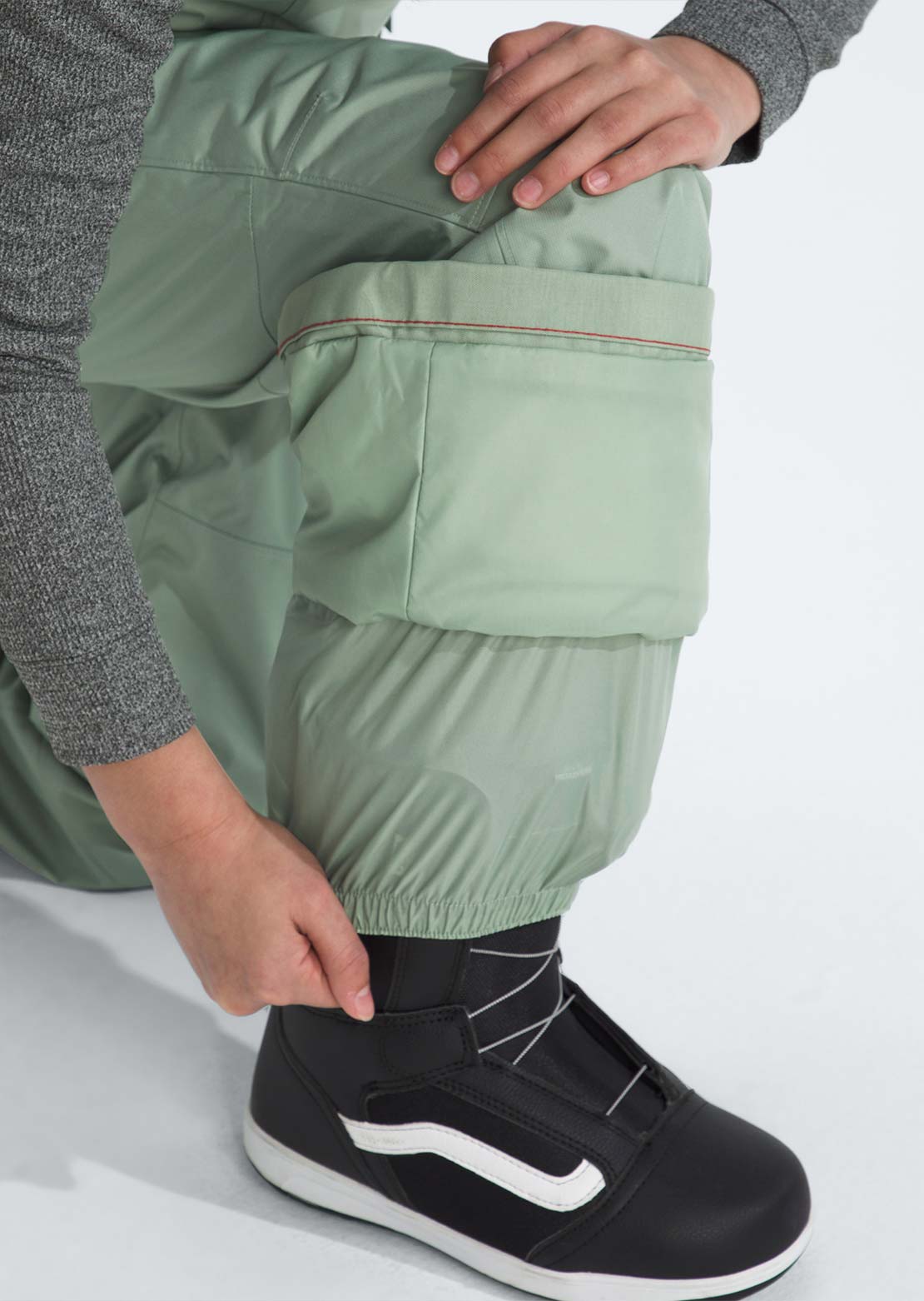 The North Face Junior Freedom Insulated Bib Pants Slate Moss