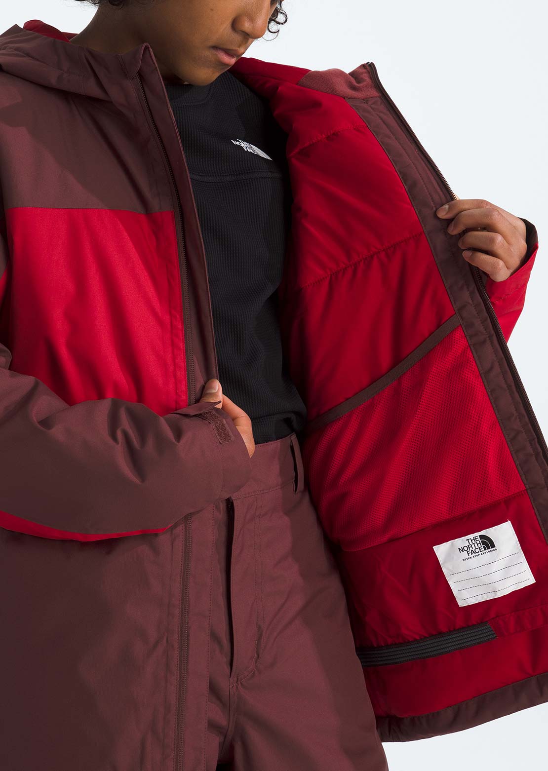 The North Face Junior Freedom Insulated Jacket Sumac/TNF Red