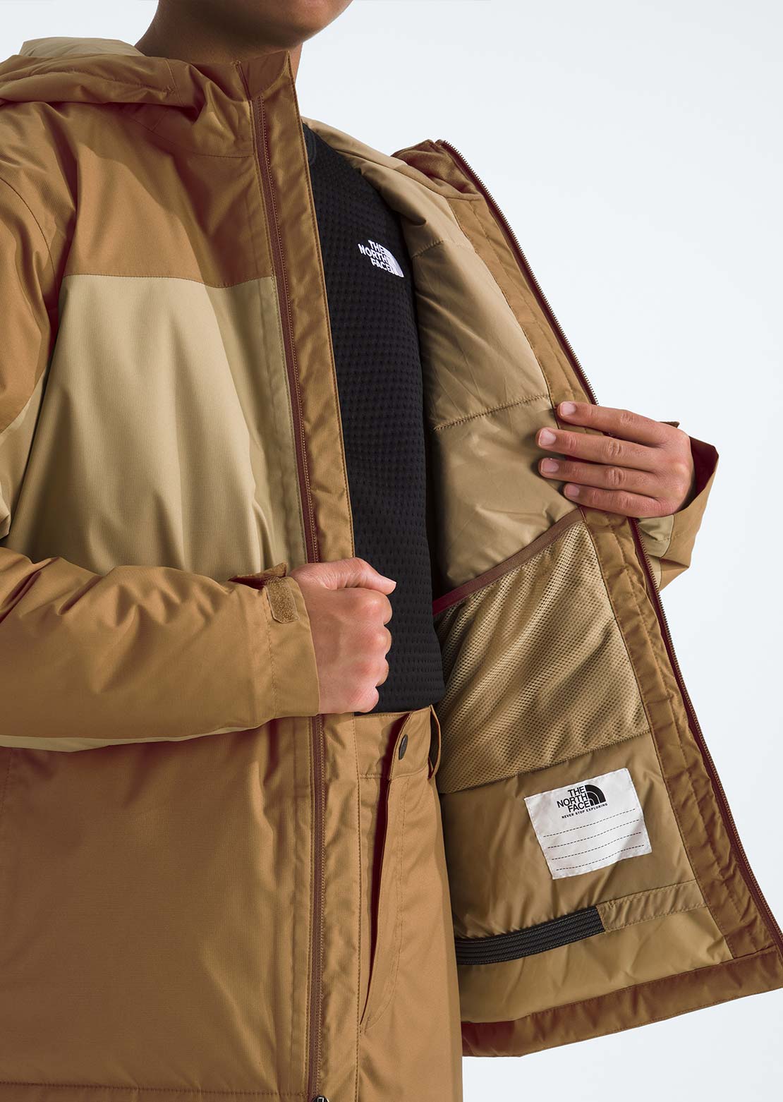 The North Face Junior Freedom Insulated Jacket Utility Brown/Khaki Stone