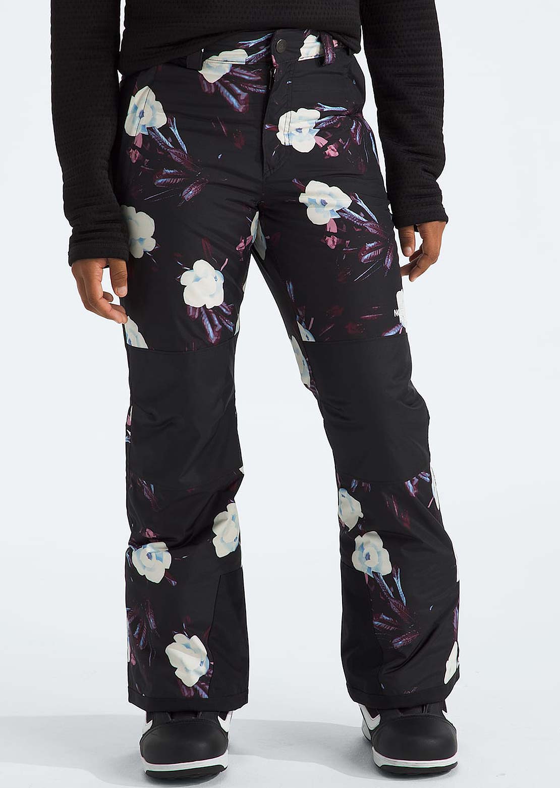 The North Face Junior Freedom Insulated Pant TNF Black Winter Flowers Print