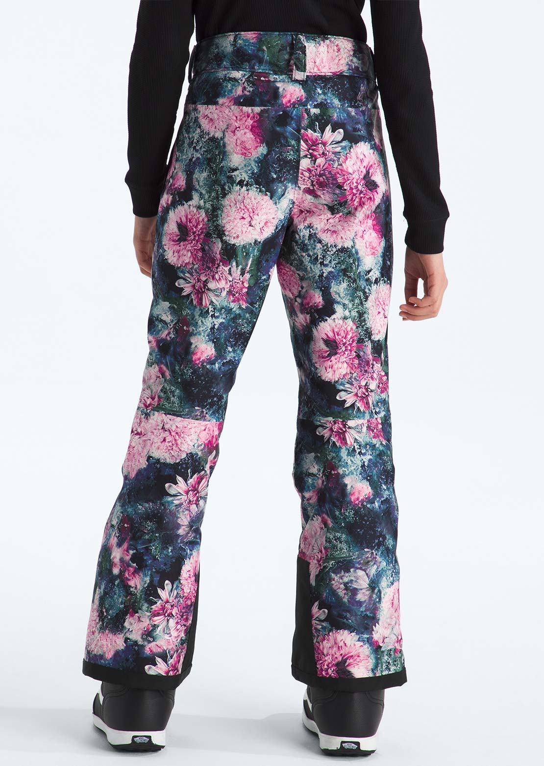 The North Face Junior Freedom Insulated Print Pants Pale Blossom Frozen Floral Print
