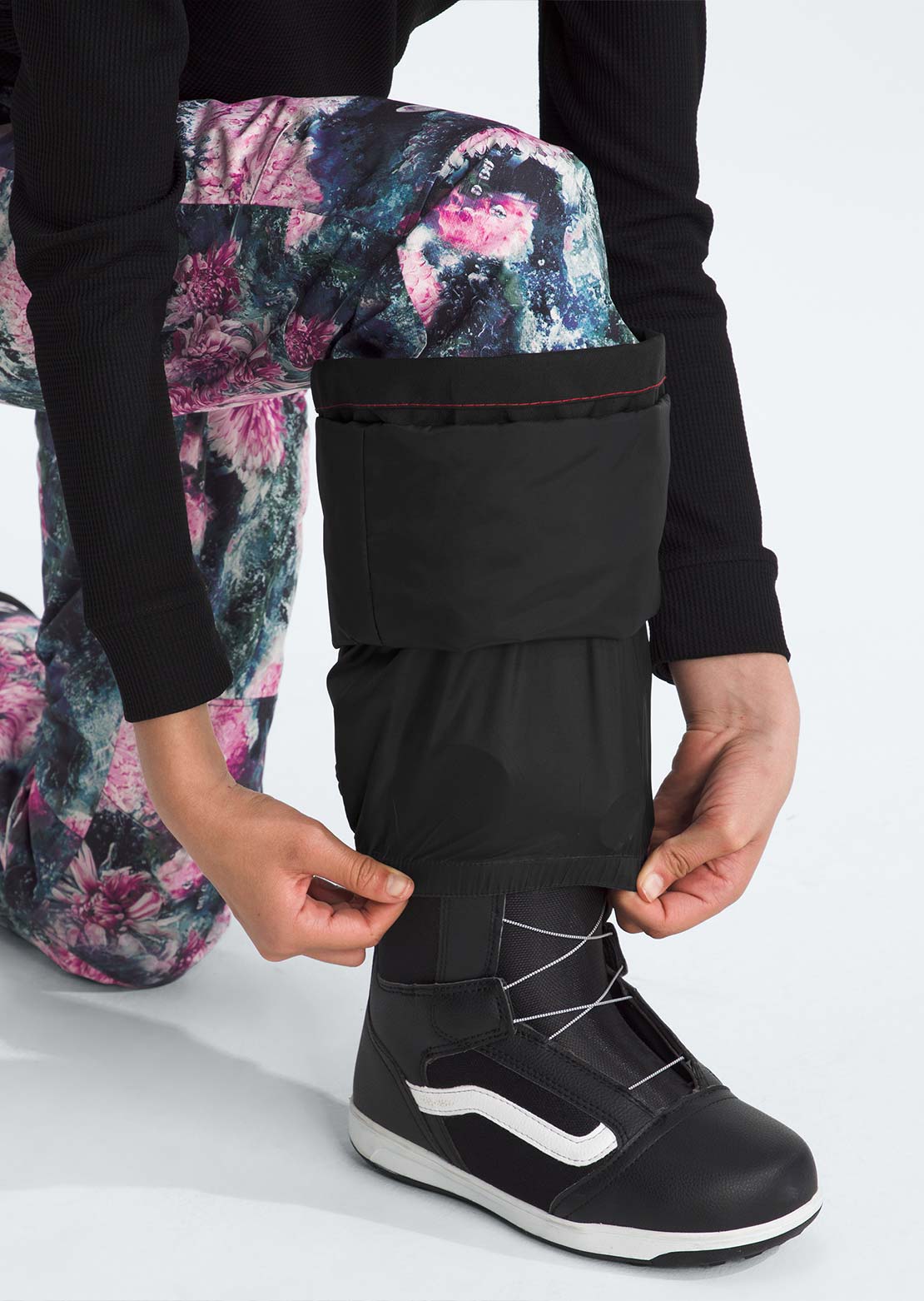 The North Face Junior Freedom Insulated Print Pants Pale Blossom Frozen Floral Print