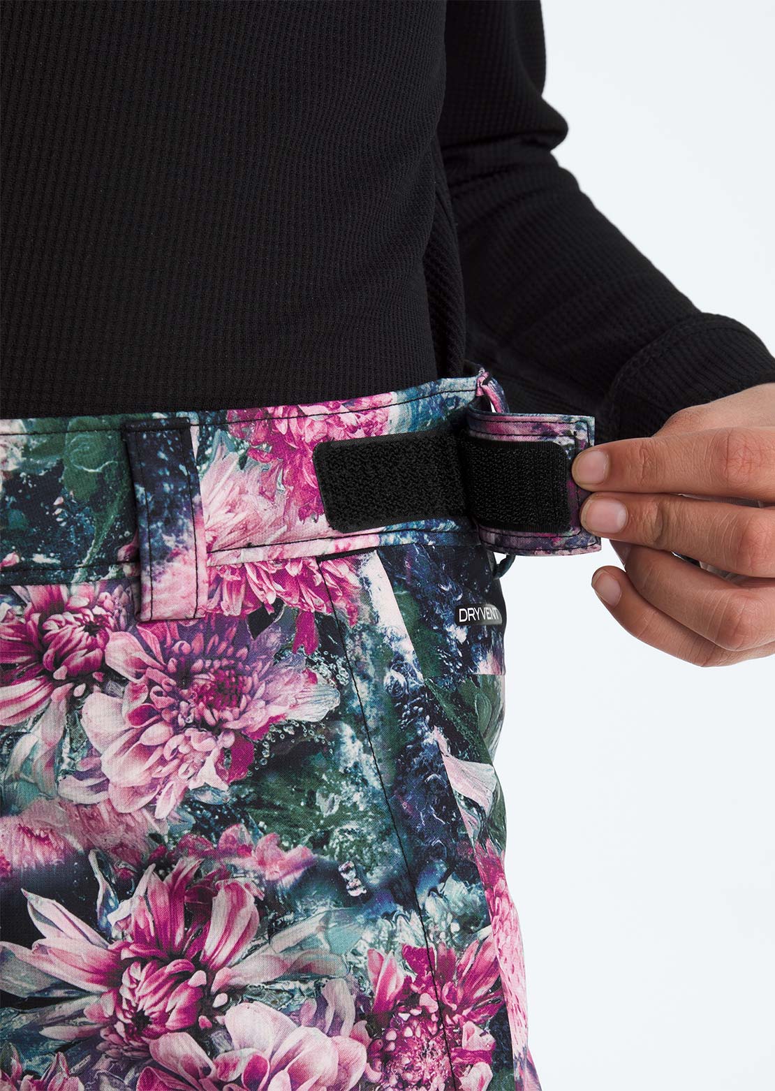 The North Face Junior Freedom Insulated Print Pants Pale Blossom Frozen Floral Print