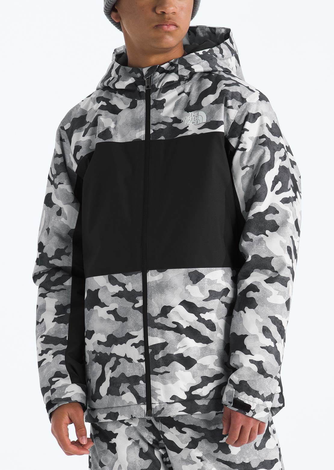 The North Face Junior Freedom Insulated Print Jacket Smoked Pearl TNF Camo Small Print