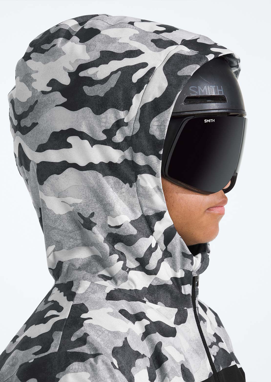 The North Face Junior Freedom Insulated Print Jacket Smoked Pearl TNF Camo Small Print