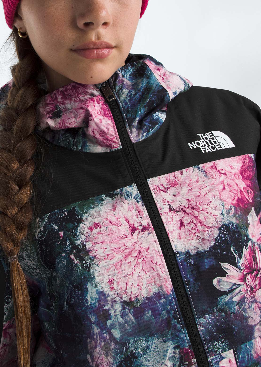 The North Face Junior Freedom Insulated Print Jacket Pale Blossom Frozen Floral Print