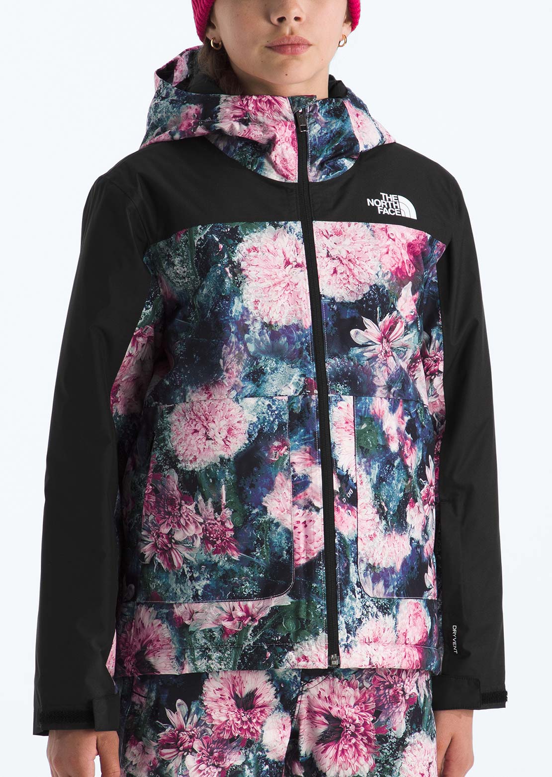 The North Face Junior Freedom Insulated Print Jacket Pale Blossom Frozen Floral Print