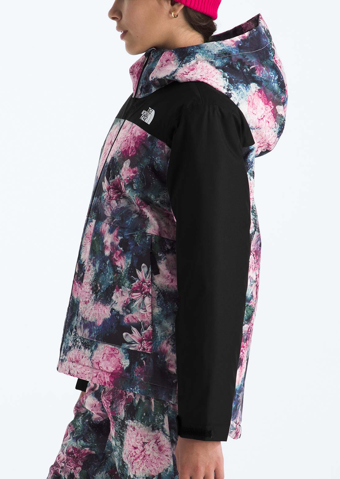 The North Face Junior Freedom Insulated Print Jacket Pale Blossom Frozen Floral Print