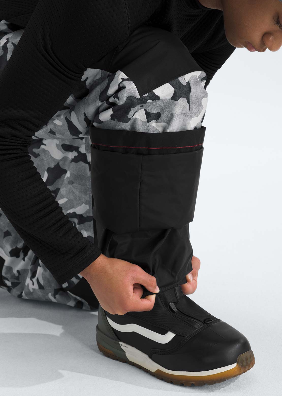 The North Face Junior Freedom Insulated Print Pants Smoked Pearl TNF Camo Small Print