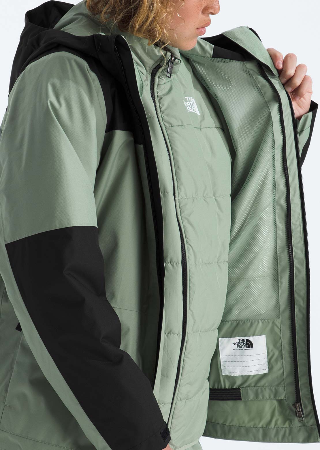 The North Face Junior Freedom Triclimate Jacket Slate Moss