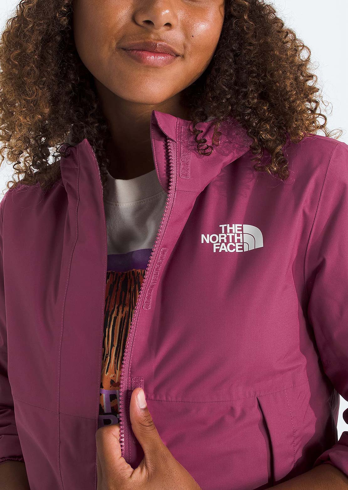 The North Face Junior Warm Antora Rain Jacket Cyber Berry