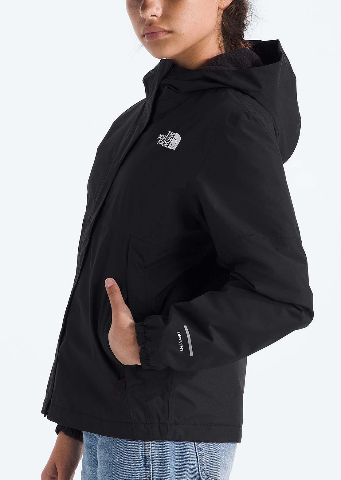 The North Face Junior Warm Antora Rain Jacket TNF Black/TNF Black