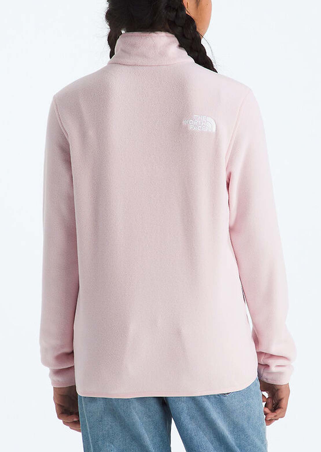 The North Face Junior Glacier 1/4 Zip Pullover Pale Blossom