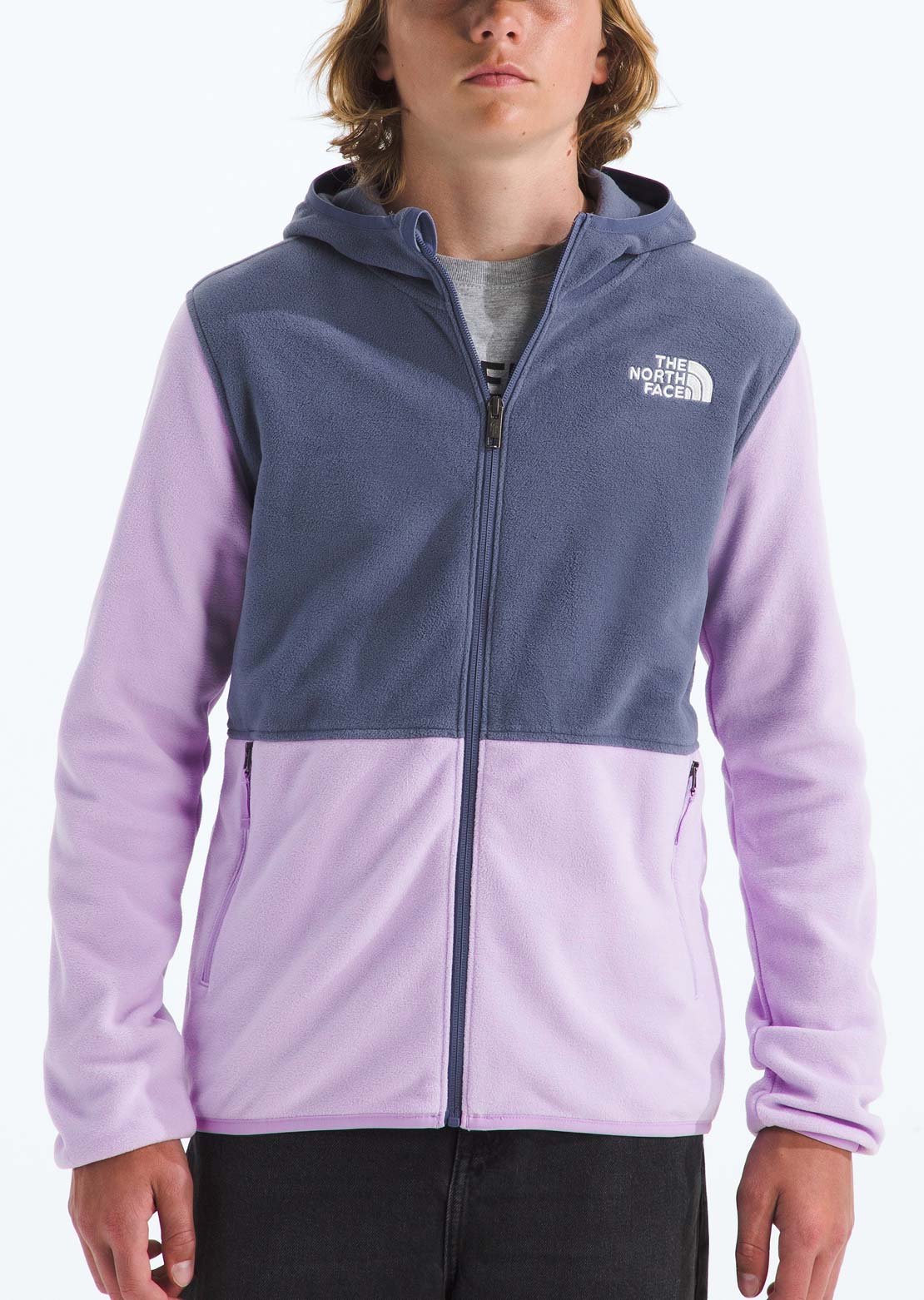 The North Face Junior Glacier Full Zip Hood Lite Lilac/Twilight Galaxy