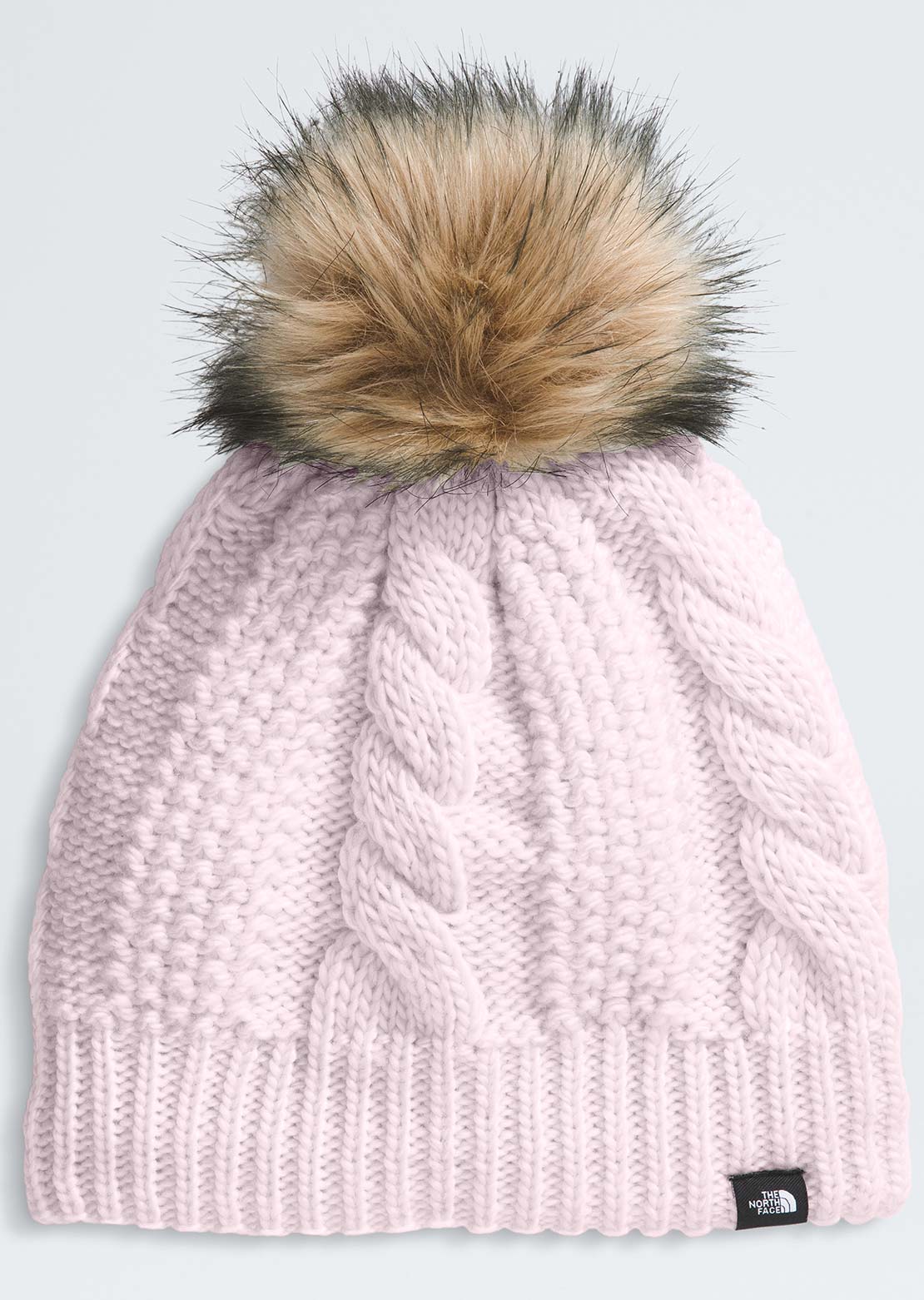 The North Face Junior Lined Oh Mega Fur Pom Beanie Pale Blossom