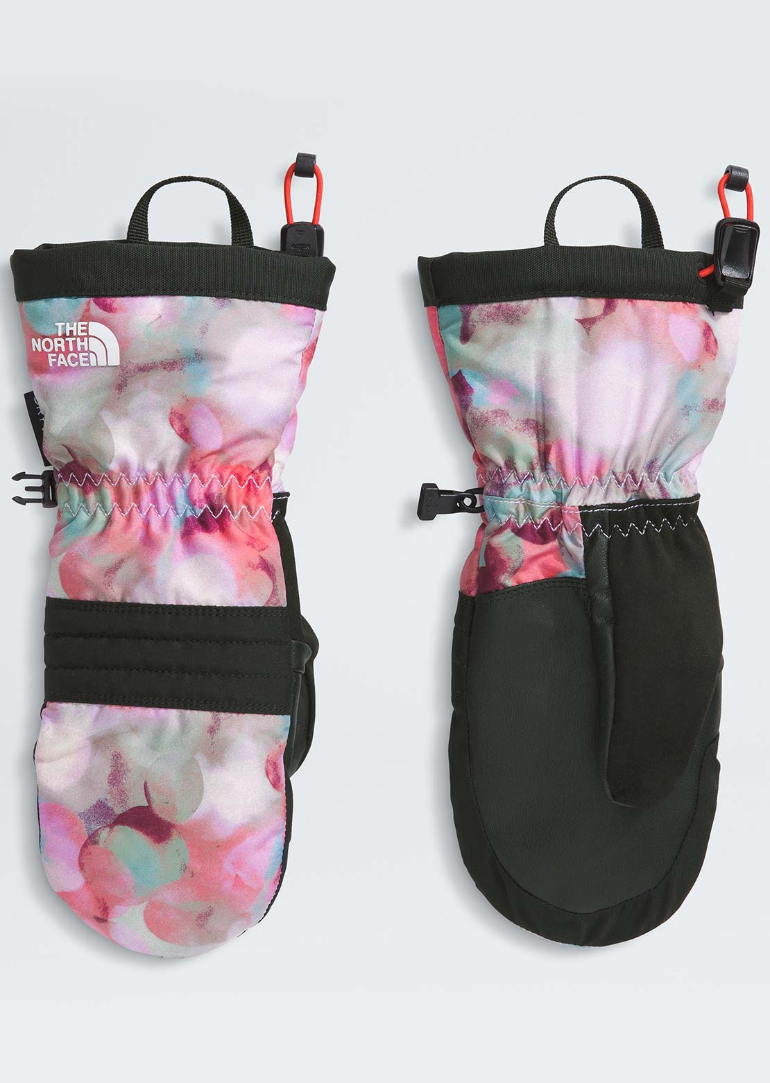 The North Face Junior Montana Ski Mitts Light Lilac Lens Flare Print