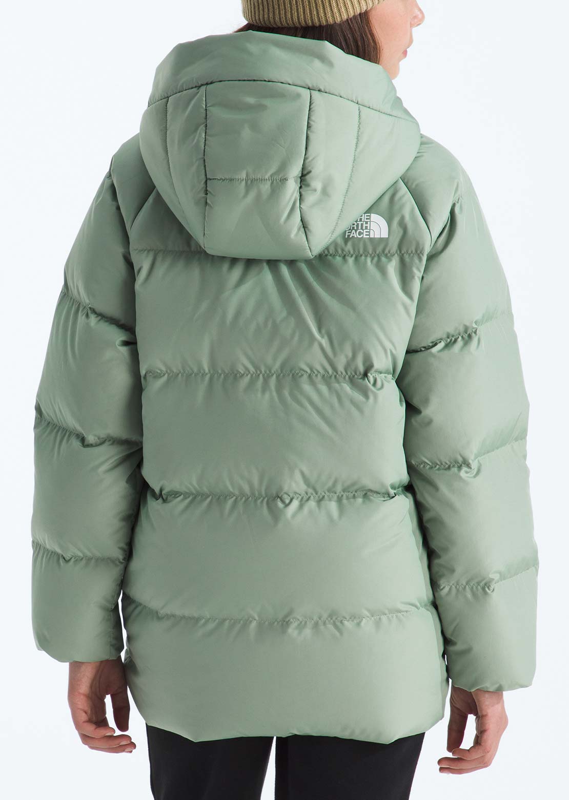 The North Face Junior North Down Fleece Lined Short Parka Slate Moss