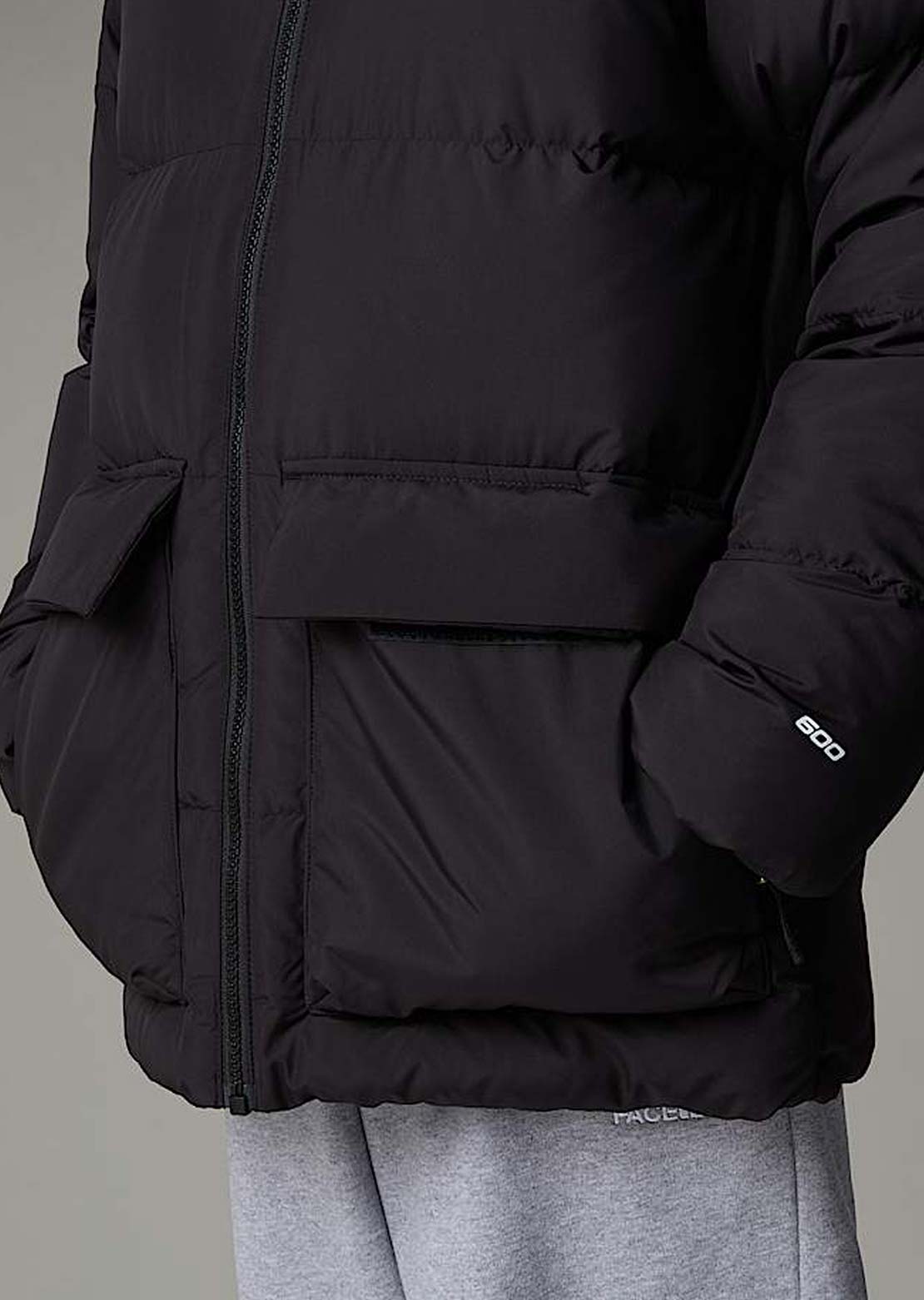 The North Face Junior North Down Fleece Lined Short Parka TNF Black